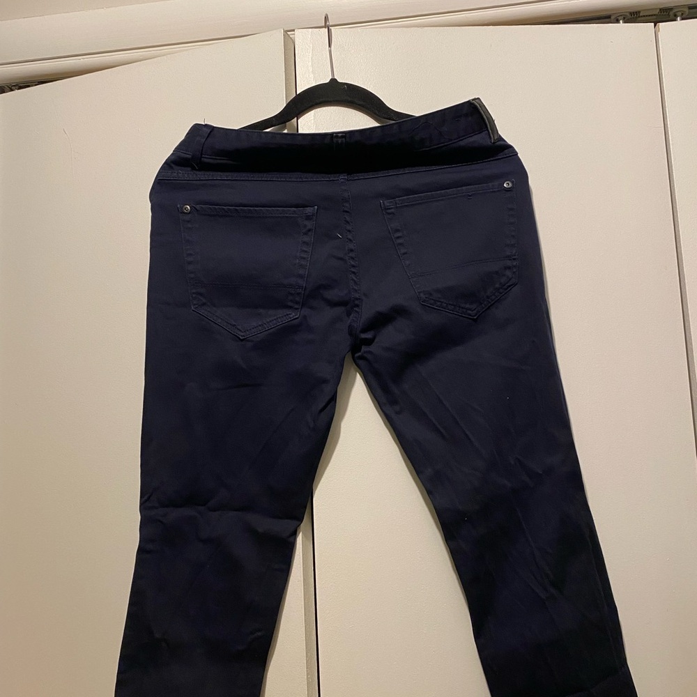Zara Man Dark Blue Trousers - Picture 3 of 4